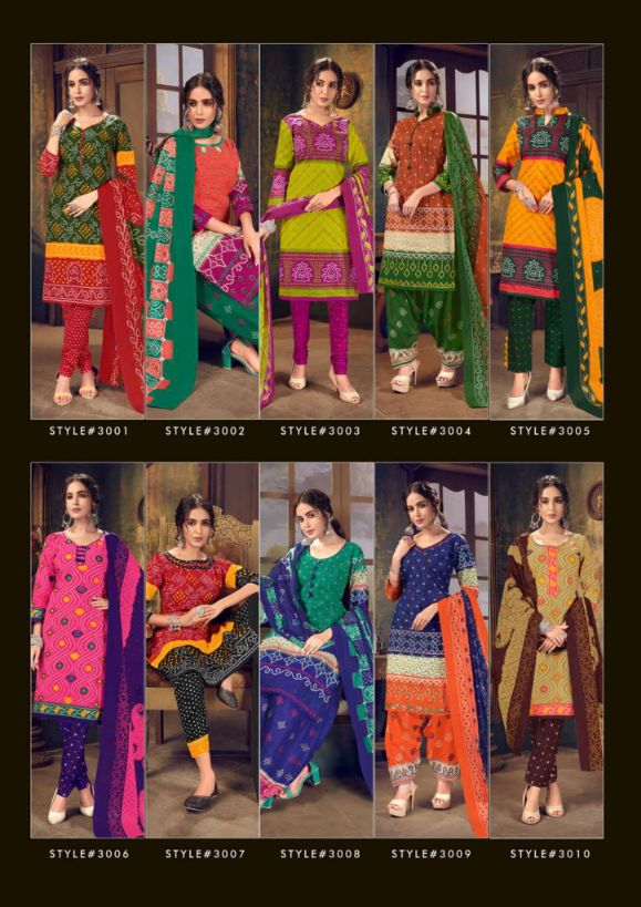 JS Priya Bandhej Vol 3 Cotton Casual Wear Dress Materials